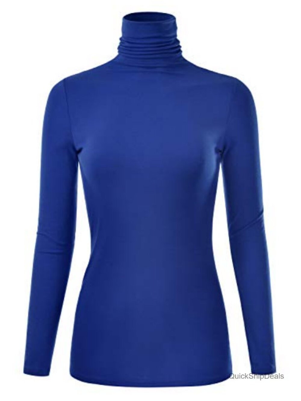 Women's Slim Fit Lightweight Long Sleeve Turtleneck Pullover Top